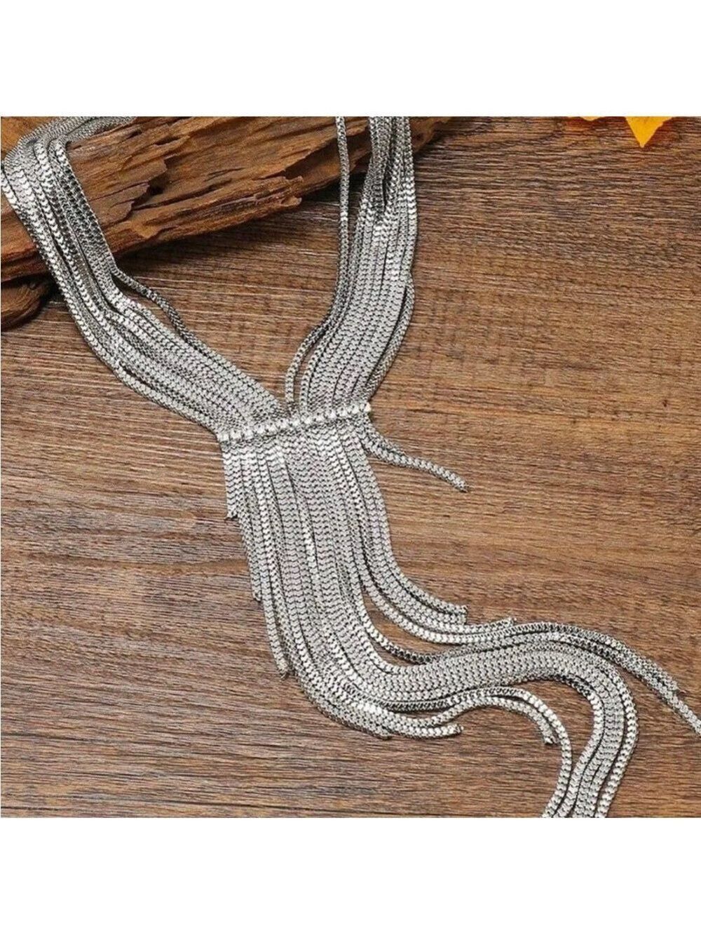Free People Silvertone Necklace for Women NWOT